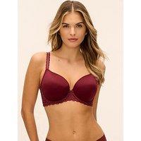 Wacoal Womens Raffine Underwired Contour Bra - Red