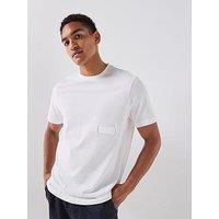 Boss Ts_Structure Rubber Patch Logo T-Shirt - White