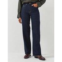 Only Womens High Waist Wide Leg Comfort Stretch Jeans - Blue