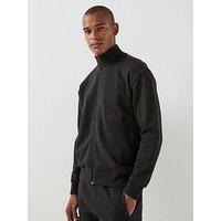 Boss Relaxed-Fit Sweatshirt In Premium French Terry - Black