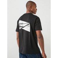 Boss Regular-Fit Photoprint T-Shirt In Stretch Cotton - Black