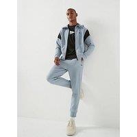 Boss Tracksuit Full Zip Hooded Set - Grey