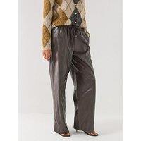 Only Mini Faux Leather Trousers