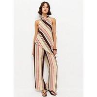 New Look Striped Drawstring Wide Leg Co-Ord Trousers