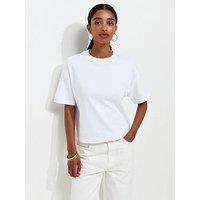 New Look Premium Heavyweight Cotton Boxy Fit T-Shirt - White