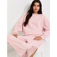 New Look Cotton Rich Relaxed Sweatshirt - Light Pink