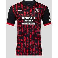 Umbro Rangers Mens 26/27 Third Stadium Replica Shirt - Black/Red