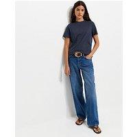 New Look Cotton Crew Neck T-Shirt - Blue