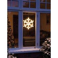 Festive Hanging Gold Metal Snowflake Christmas Decoration - 38 Cm