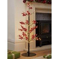 Festive Red Berry Microdot Tree - 90Cm
