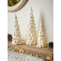 Festive Pack Of 3 Lit Christmas Trees