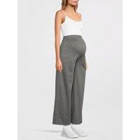 Mamalicious Womens Maternity Mlliva Over Bump Trousers - Granite Grey