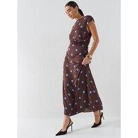 Only Onlchigo Amara Long Skirt Wvn - Brown