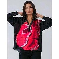 Religion Lauren Large Floral Print Shirt - Pink