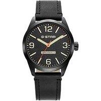G-Star Originals Stainless Steel Case, Leather Strap Watch