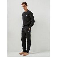 Emporio Armani Bodywear Terry Lounge Tracksuit - Black