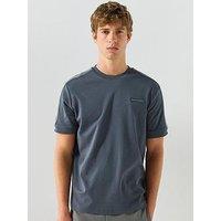 Ea7 Emporio Armani T-Shirt Logo Series Regular Fit Cotton Jersey - Light Blue