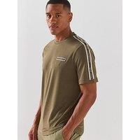 Ea7 Emporio Armani Train Logo Taped T-Shirt - Green