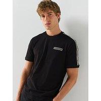 Ea7 Emporio Armani T-Shirt Logo Series Regular Fit Cotton Jersey - Black