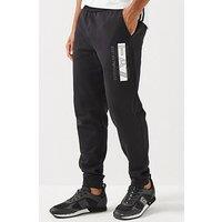 Ea7 Emporio Armani Train Visibility Logo Joggers - Black