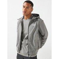 Ea7 Emporio Armani Train Core Id Full Zip Hooded Jacket - Grey