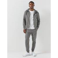 Ea7 Emporio Armani Mens Full-Zip Drawcord Hood Elastic Waist Tracksuit - Grey