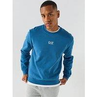 Ea7 Emporio Armani Core Id Logo Crew Sweatshirt - Blue