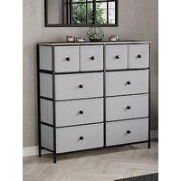 Vida Designs Chorley 10 Drawer Fabric Chest