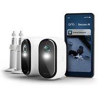 Arlo Essential 3 Outdoor 2 Cameras Kit And Wall Mounts Kit