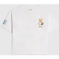 River Island Mini Boys England Football Bear T-Shirt - White