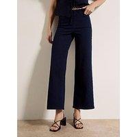 Apricot Zara Pull Up Wide Leg Jeans - Blue