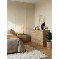 The Very Collection Lisson 3 Piece Package - 6 Drawer Chest And Pair Of 2 Drawer Bedside Chests - New Oak