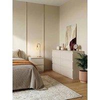 The Very Collection Lisson 3 Piece & Package - 6 Drawer Chest And Pair Of 2 Drawer Bedside Chests - Oatmeal
