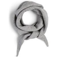 Pieces Womens Komma Soft Knit Triangle Scarf - Grey