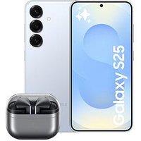 Samsung S25 5G, 128Gb & Mobile With & Buds3 Pro Silver With Ai
