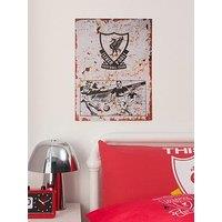 Liverpool Fc Distressed Vintage Metal Sign