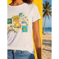 Roman Dusk Graphic Print Stretch T-Shirt