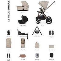 Venicci Upline 3 - 4In1 Plus Bundle Tiago Black Car Seat And 360 Base - Pebble
