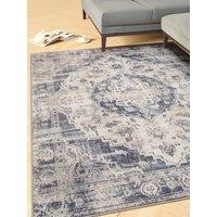 Kukoon Washable Blue Traditional Rug - Kith