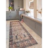 Kukoon Flatwoven Washable Earthy Flora Runner Rug - Shannon
