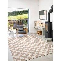 Kukoon Washable Checkerboard Jute Style Rug - Noa