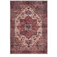 Kukoon Soft Washable Red Antique Rug - Eliza