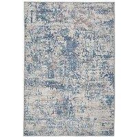 Kukoon Flatwoven Washable Distressed Blue Area Rug - Dash