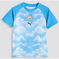 Puma Unisex Junior Manchester City 26/27 Drycell Warm Up Jersey - Blue