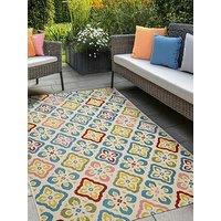 The Very Collection Tropicana Tile Multi Indoor/Outdoor Rug
