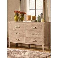 Dusk Sienna 6 Drawer Chest - Washed Wood