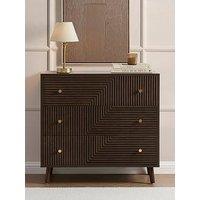 Dusk Dora 3 Drawer Chest - Walnut