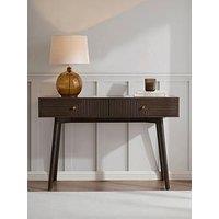 Dusk Dora Dressing Table Console - Walnut