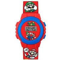 Mario Super Mario Bros Digital Display Watch With Character Strap For Kids