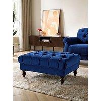 Dusk Hebden Pouffe - Royal Blue